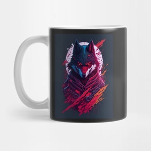 evil ninja wolf magic Mug